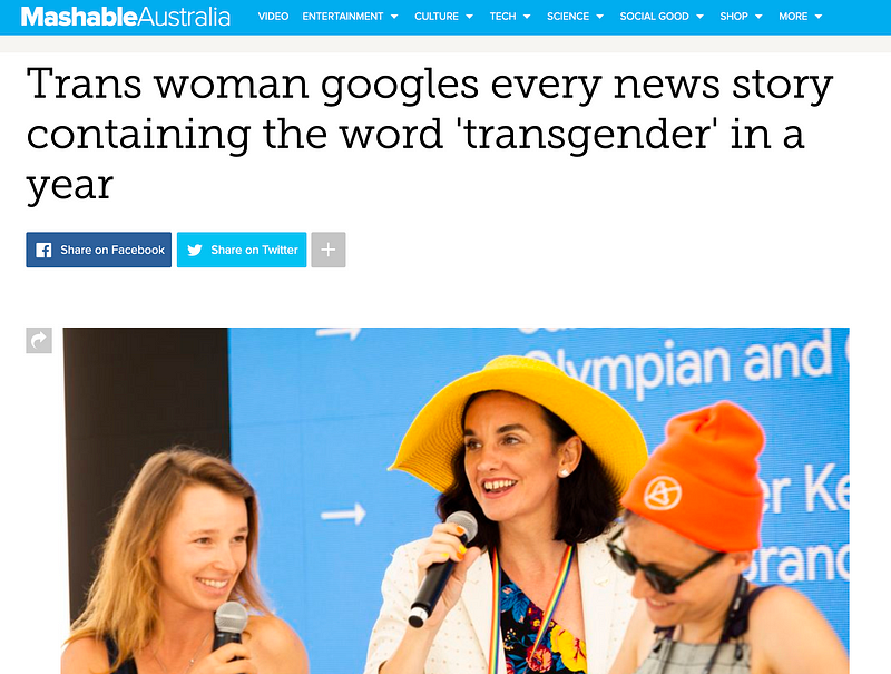 When Mashable asked me about transphobia.